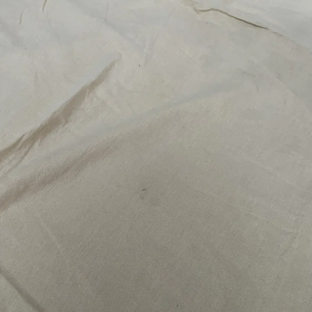 Frye Full Duvet Cover Pale Pink Solid Cotton Linen Blend Button Closure